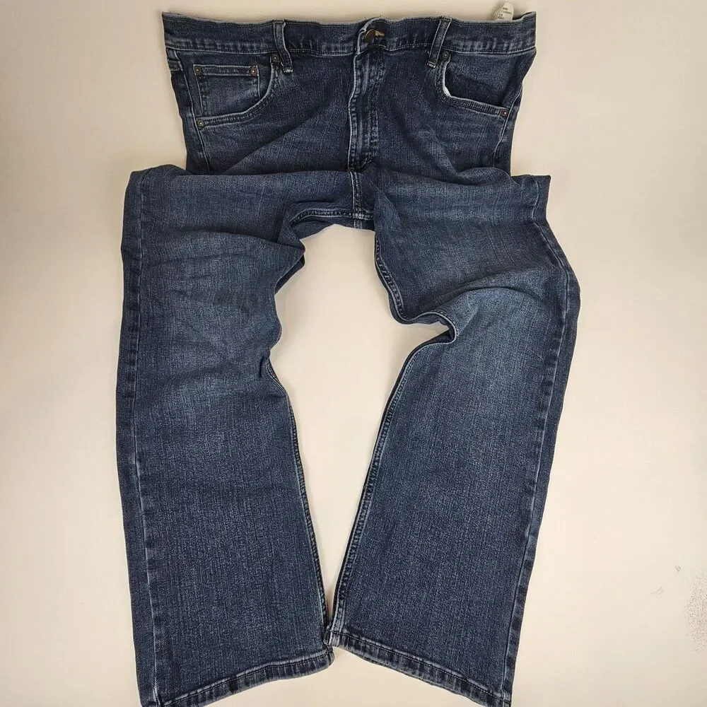 Wrangler Men's Relaxed Boot Jeans 40x32 Blue Stretch Denim Bootcut 112326136